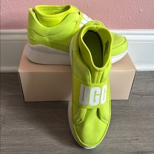 UGG Lime Green Slip-On Sneakers